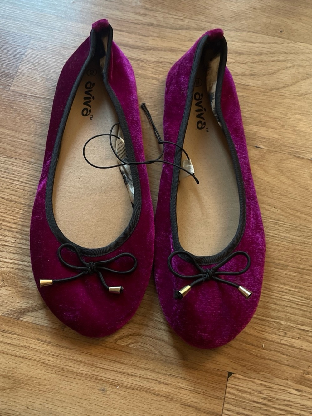Plum Velvet Ballet Flats - Plum